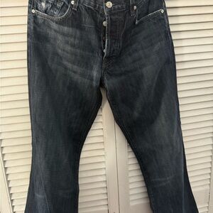 7 For All Mankind Men's Bootcut Jeans in Dark Indigo